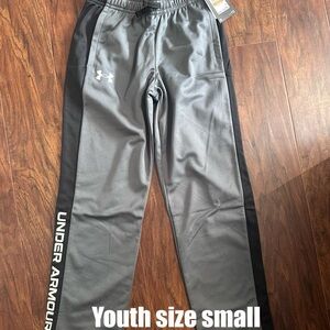 Under Armour Gray and Black Joggers with Elastic Waistband